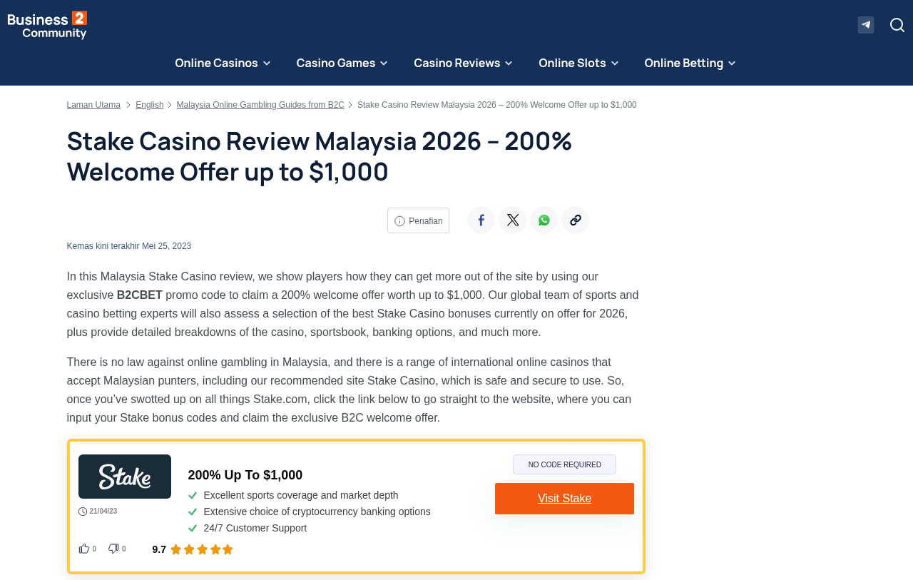 Tangkapan ulasan edisi Malaysia tentang Stake